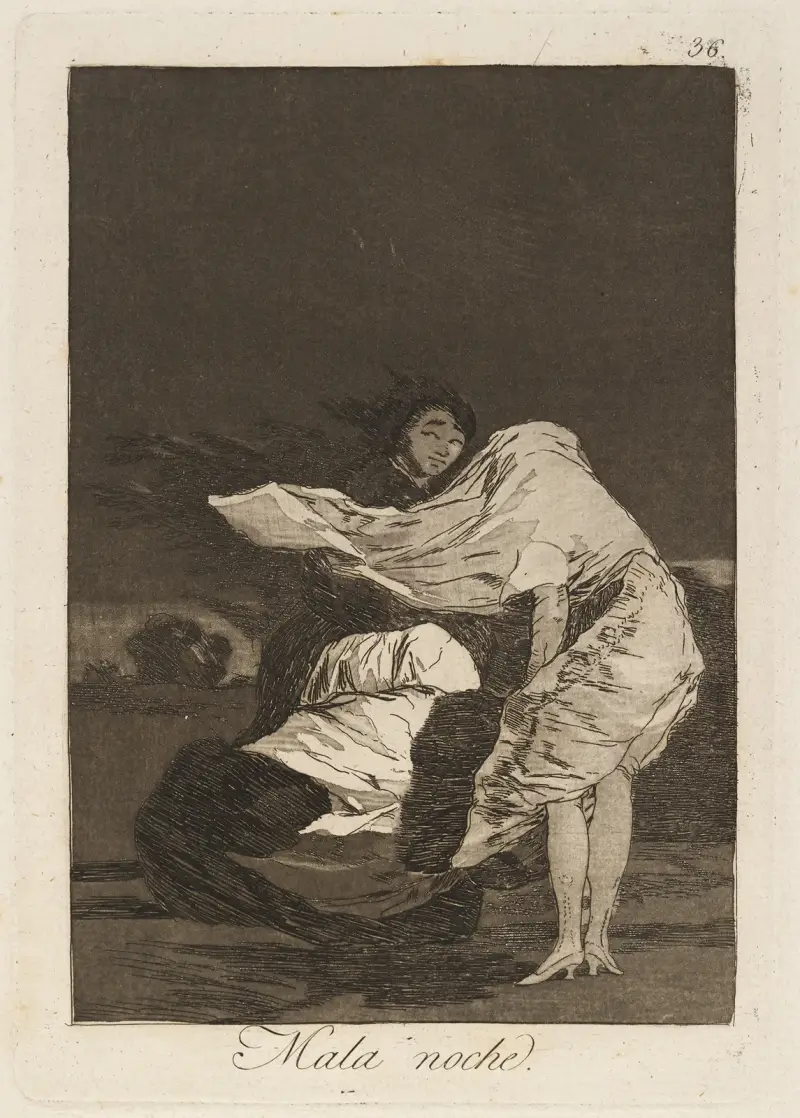 Mala noche (Eine schlechte Nacht) von Francisco de Goya
