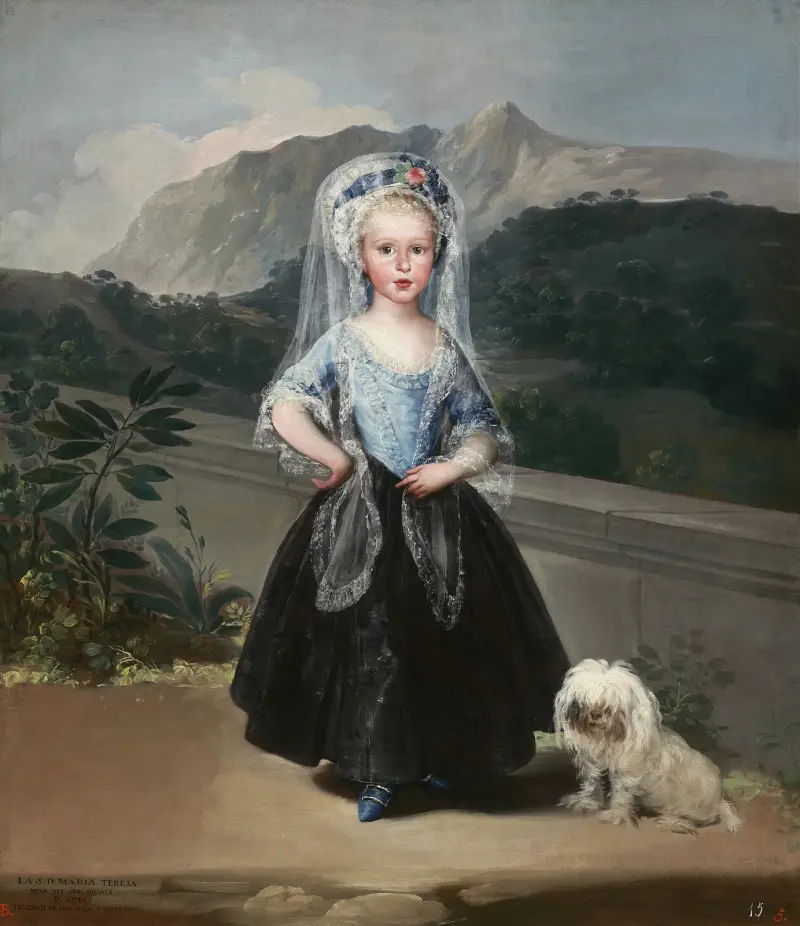 María Teresa de Borbón y Vallabriga, senare grevinna av Chinchón av Francisco de Goya