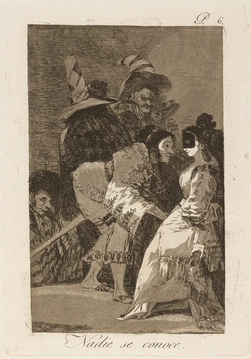 Nadie se conoce. (Niemand kennt sich selbst.) von Francisco de Goya