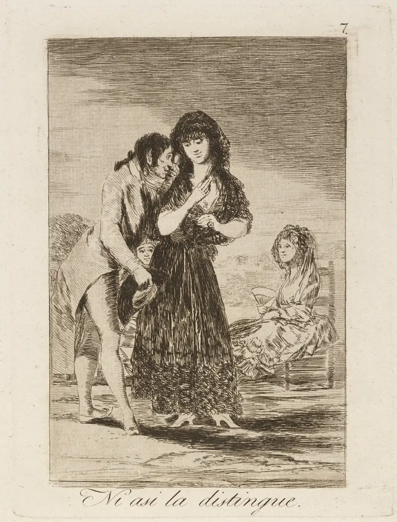 So kann er sie nicht erkennen von Francisco de Goya