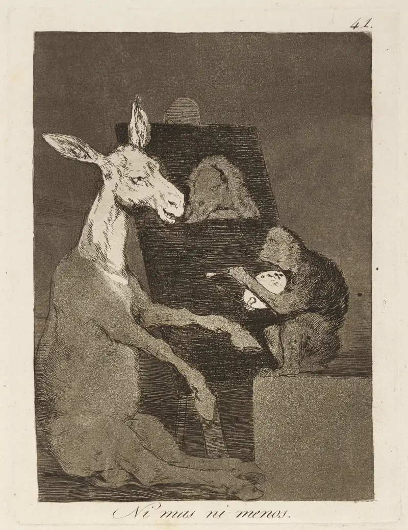 Ni mas ni menos. (Neither more nor less.) av Francisco de Goya