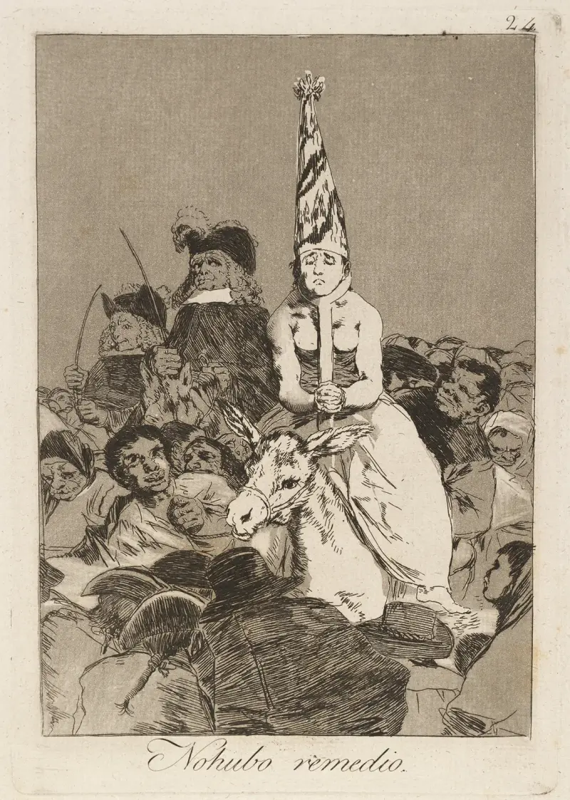 Nohubo remedio. (Nothing could be done about it.) av Francisco de Goya