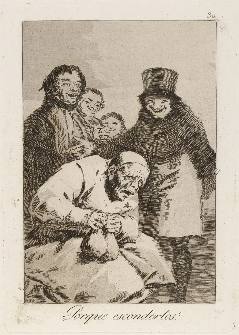 Warum sie verstecken? von Francisco de Goya