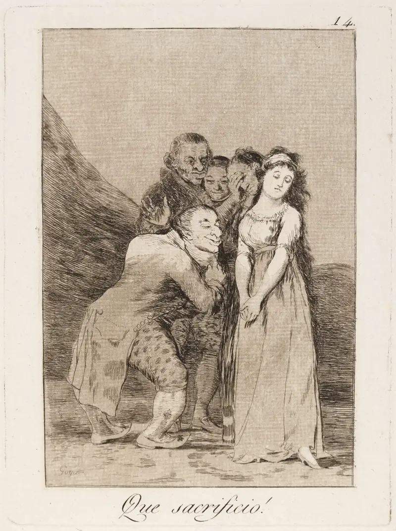 Que sacrificio!, Francisco de Goya
