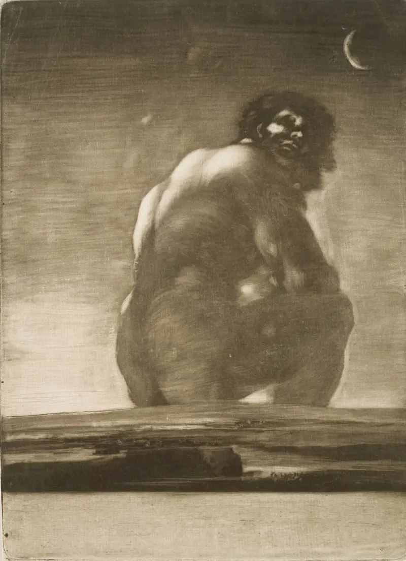 Sedící obr, Francisco de Goya