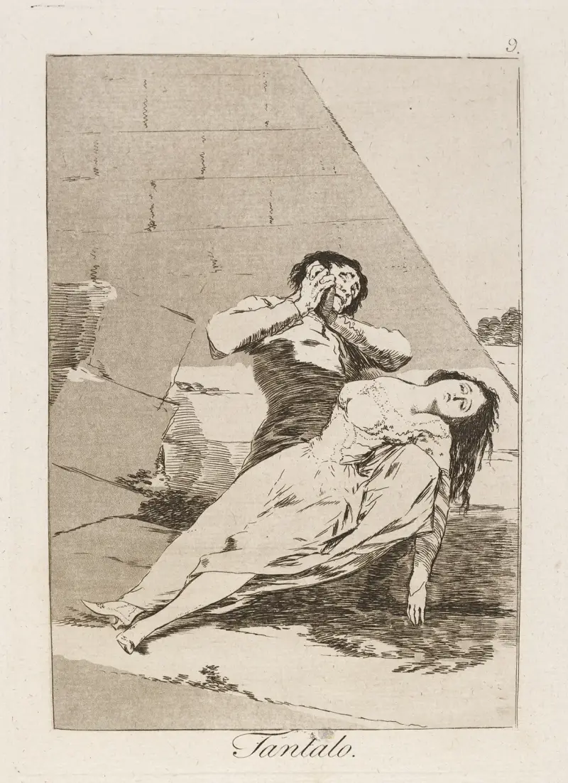 Tantalo von Francisco de Goya