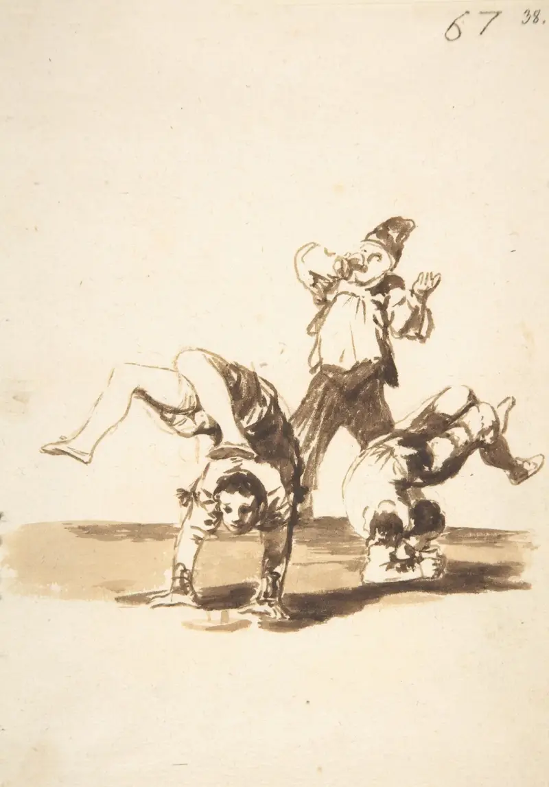 Tři akrobaté, Francisco de Goya