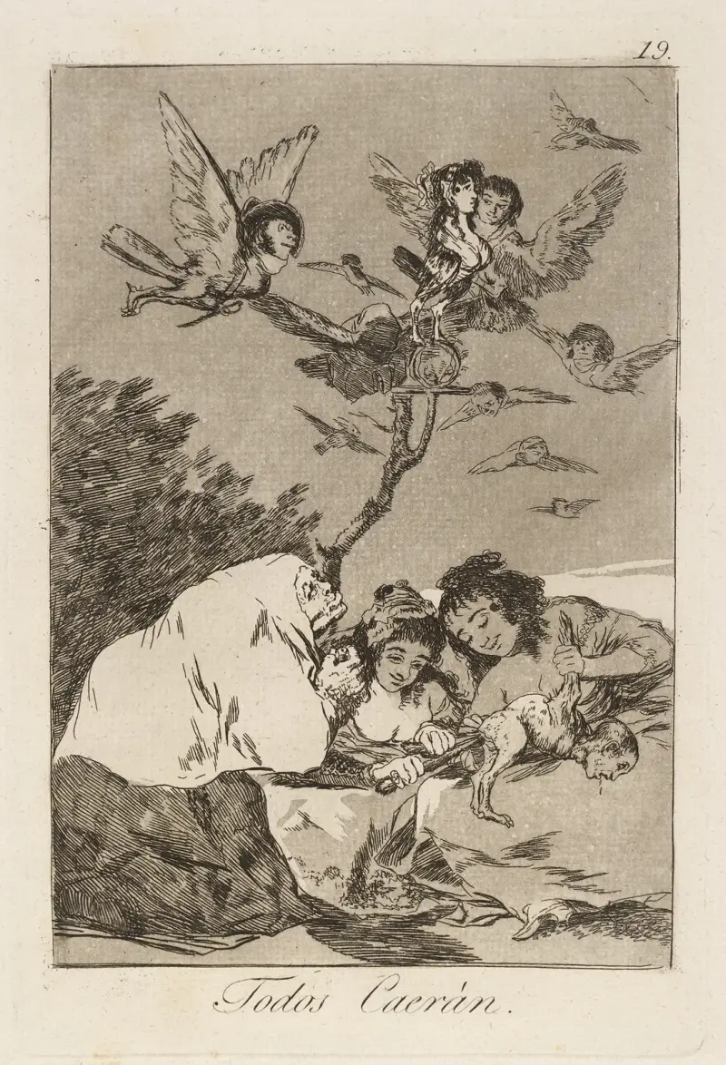 Todos Caerán. (Všichni padnou.), Francisco de Goya