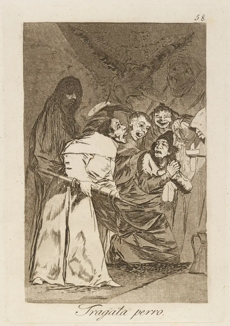 Polykej, pse, Francisco de Goya