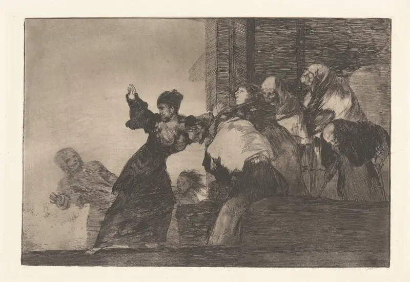 Two Heads Are Better Than One [Poor Folly] (Disparate Pobre) av Francisco de Goya