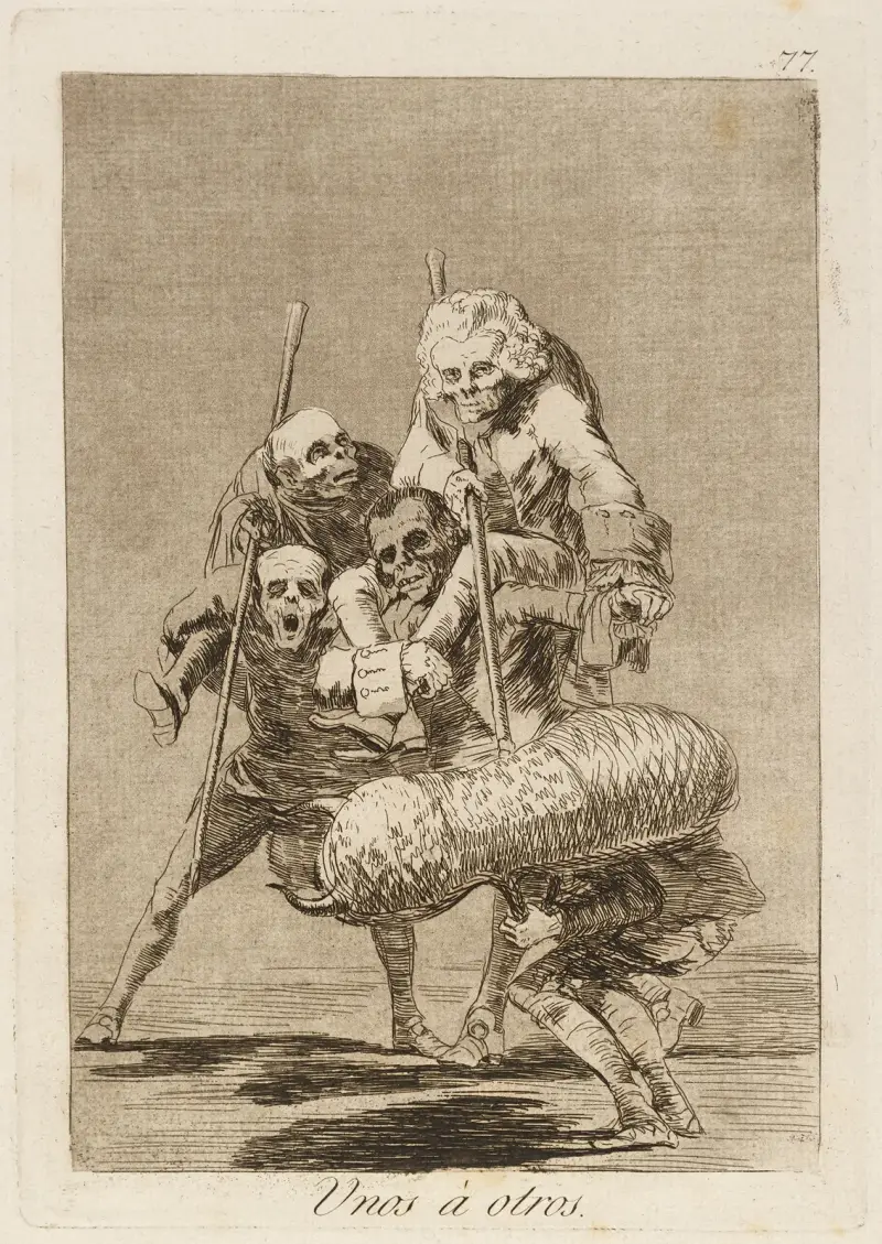 Unos á otros von Francisco de Goya
