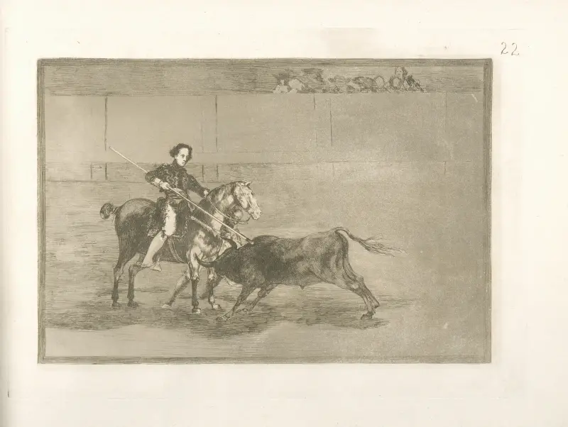 Valor varonil de la célebre Pajuelera en la de Zaragoza av Francisco de Goya
