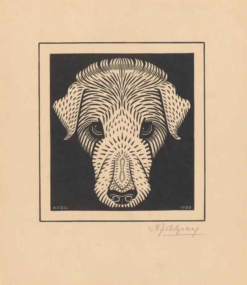 Dog head von Julie de Graag