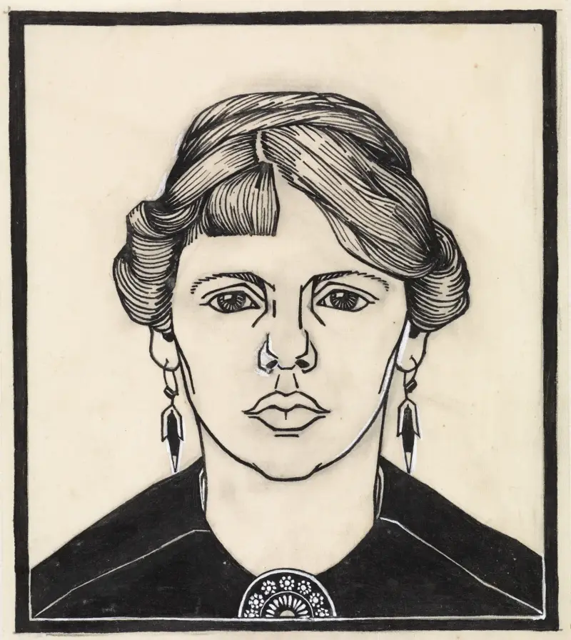 Portrait of a woman av Julie de Graag