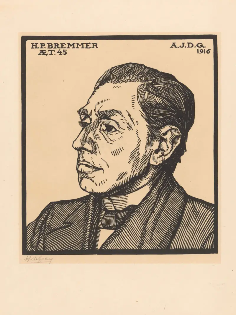 Porträtt av Hendricus Petrus Bremmer av Julie de Graag