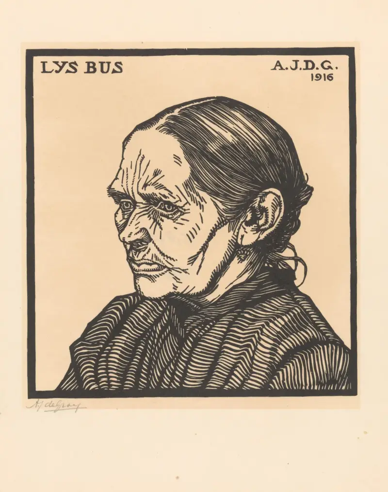 Portrait of Lys Bus, 1916 – nr 1 av Julie de Graag