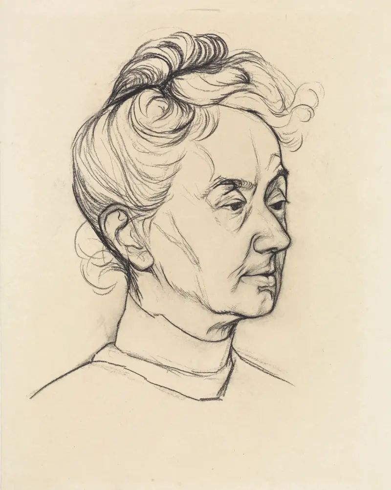 Porträtt av Mrs. Corry Pabst av Julie de Graag