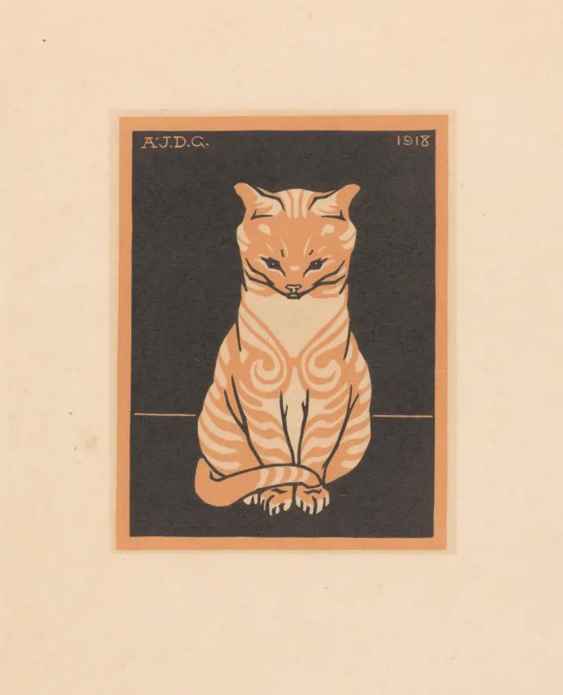 Sitting cat, Julie de Graag