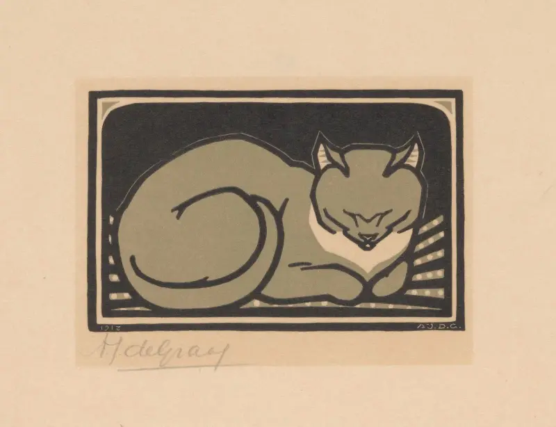 Sleeping cat von Julie de Graag