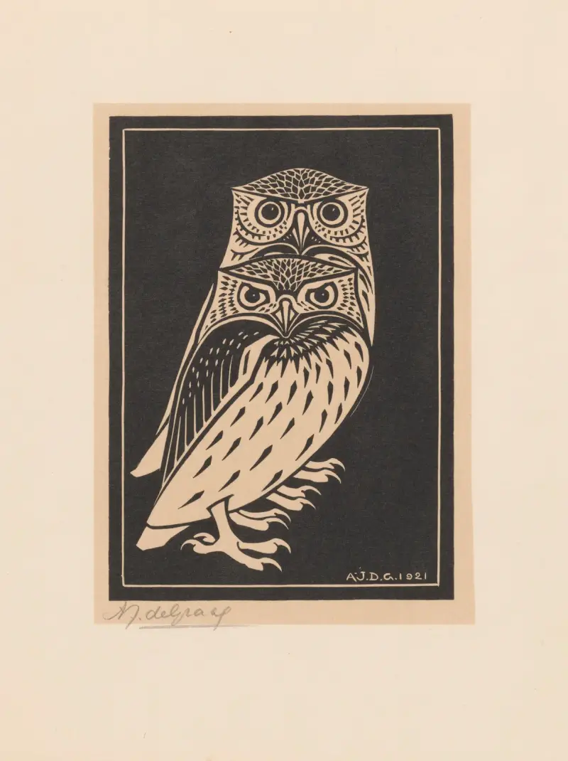 Two owls von Julie de Graag