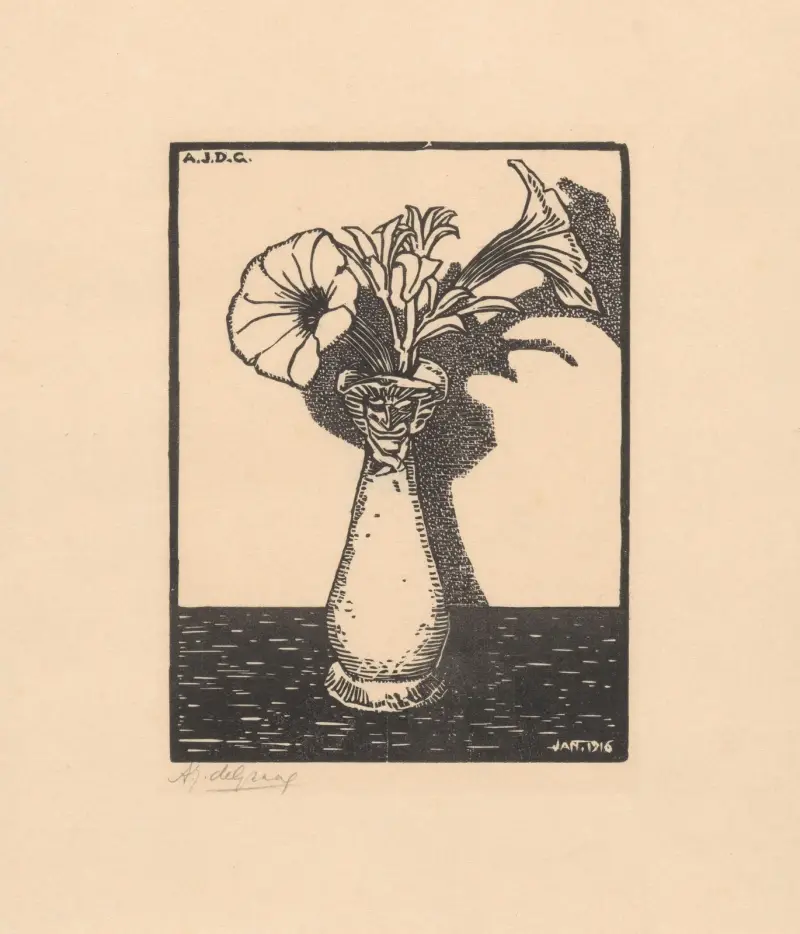 Vas med blommor av Julie de Graag