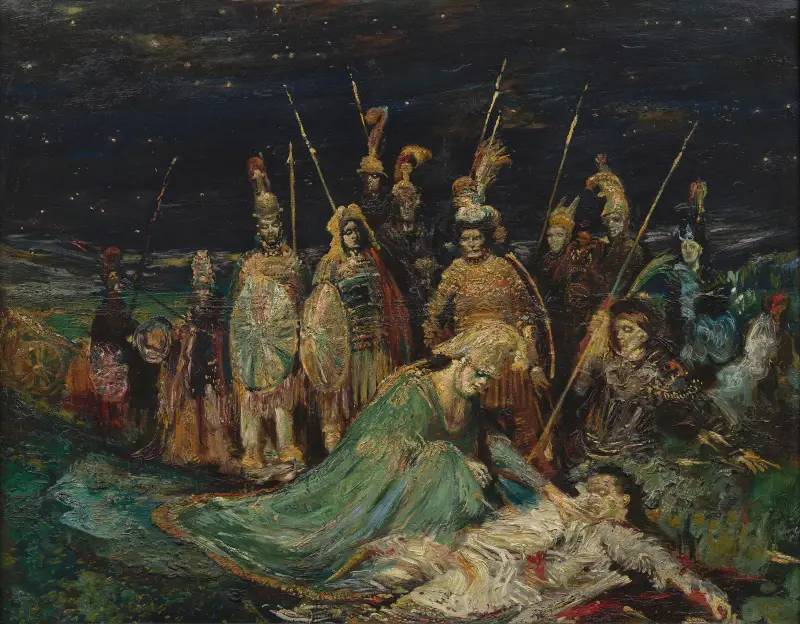 Alexandr truchlí nad Dareiem, Henry de Groux