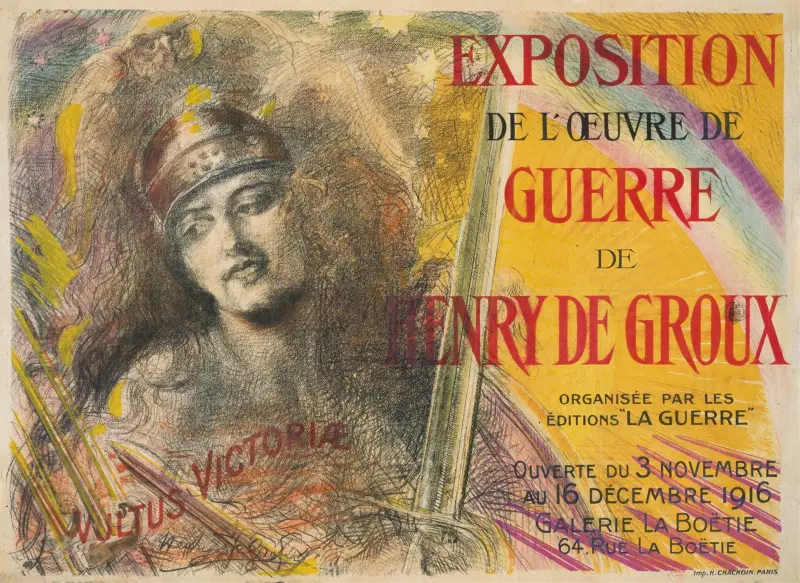 Utställning av Henry de Groux krigsverk av Henry de Groux