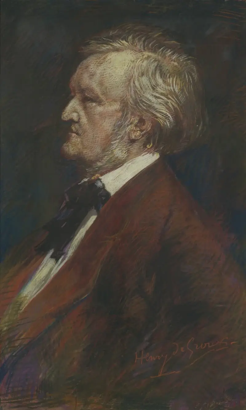 Portret van toondichter Richard Wagner av Henry de Groux