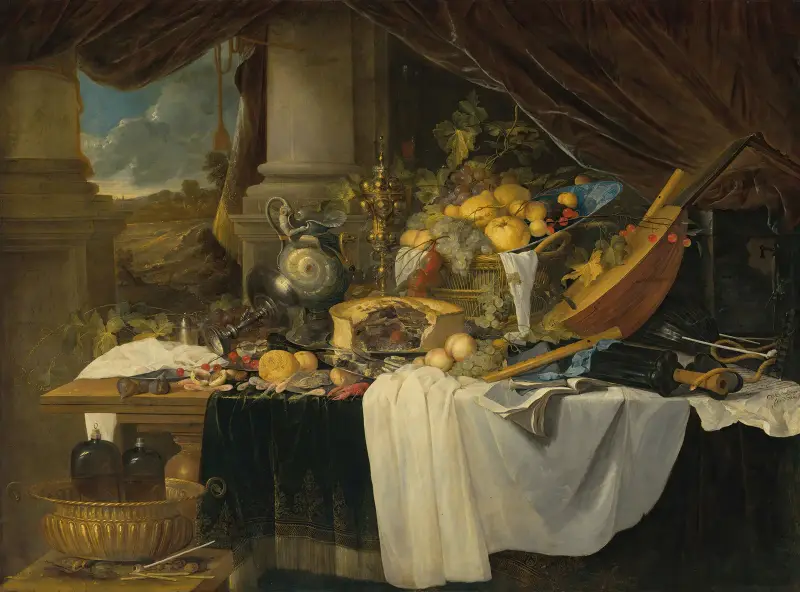 A banquet still life – nr 1 av Jan Davidsz de Heem