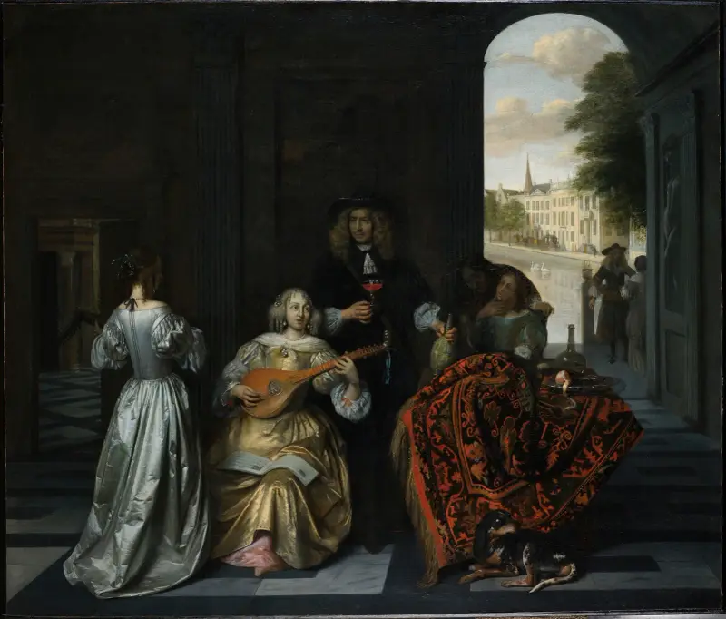Eine Musikgesellschaft von Pieter De Hooch