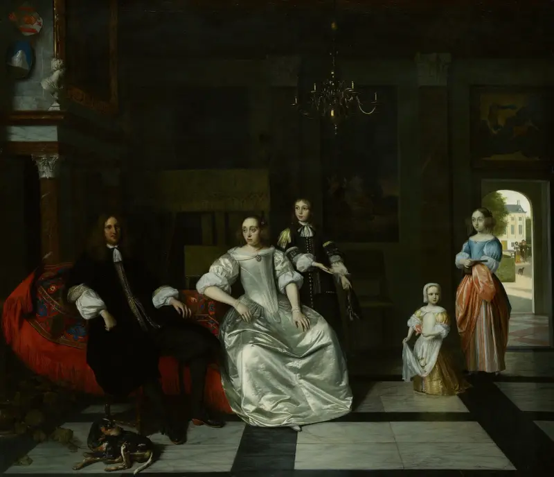Die Familie Jacott-Hoppesack von Pieter De Hooch