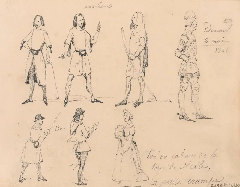 Łucznicy, kobieta i Edward, książę Walii, Czarny Książę, Nicaise De Keyser