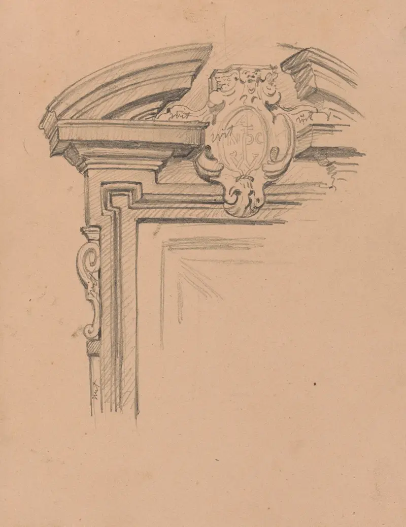 Architektonisches Detail von Nicaise De Keyser