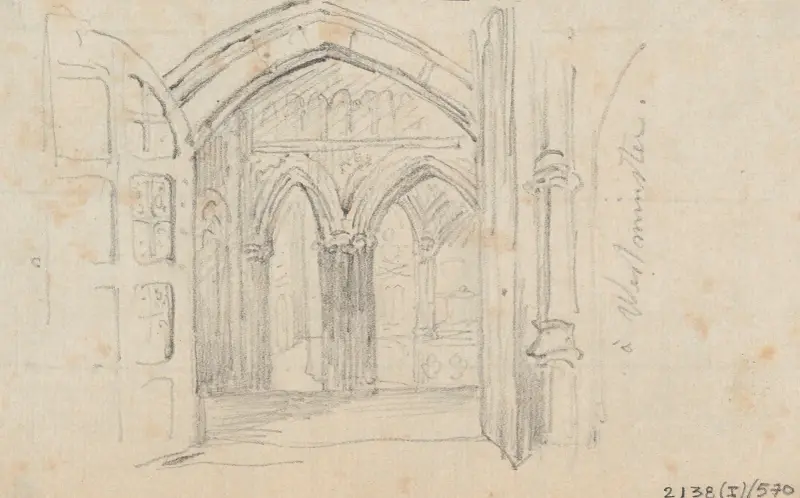 Vid Westminster Abbey av Nicaise De Keyser