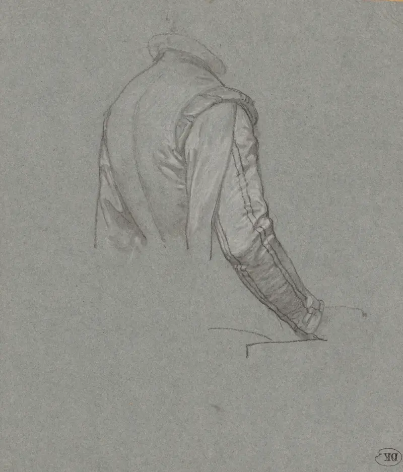 Back and Arm of the Artist Pieter Neefs I av Nicaise De Keyser
