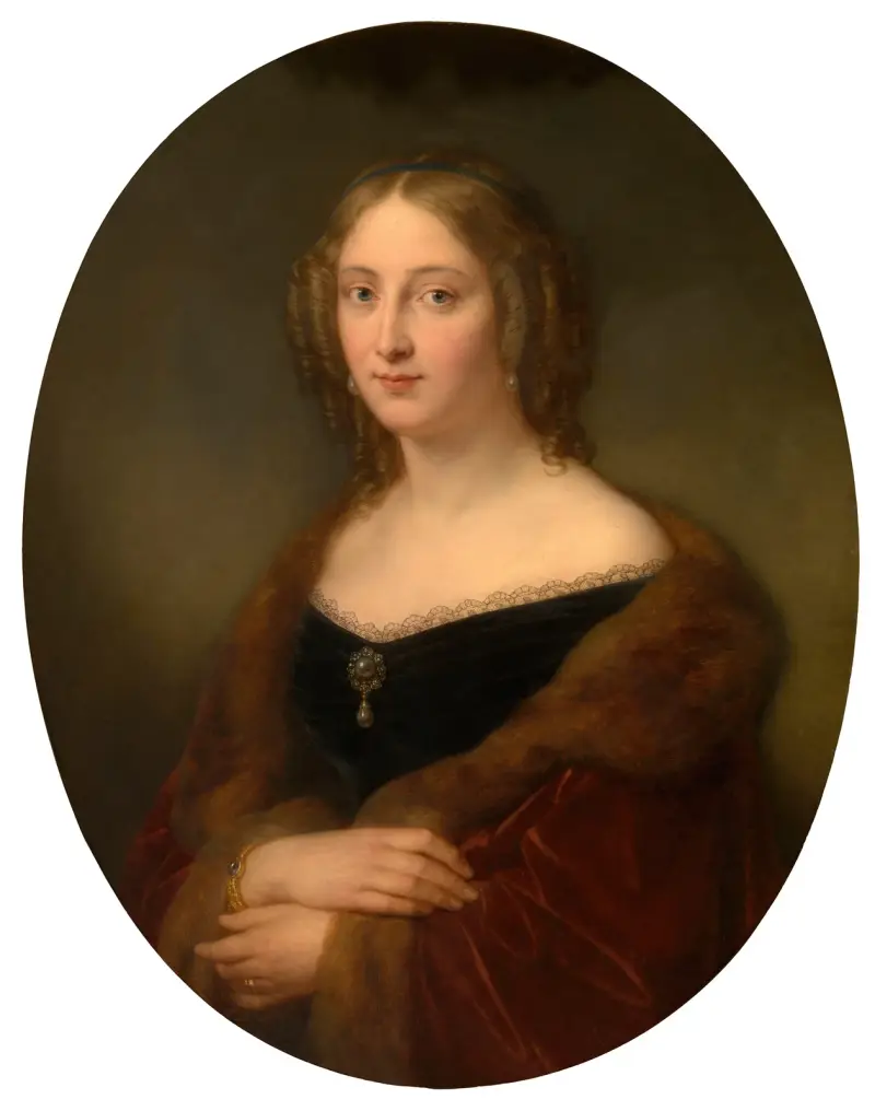 Baroness Adelaïde Vanden Hecke-Baut de Rasmon av Nicaise De Keyser