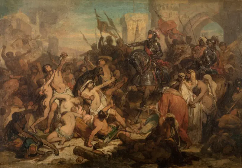 Charles V Frees the Slaves in Tunis – nr 1 av Nicaise De Keyser