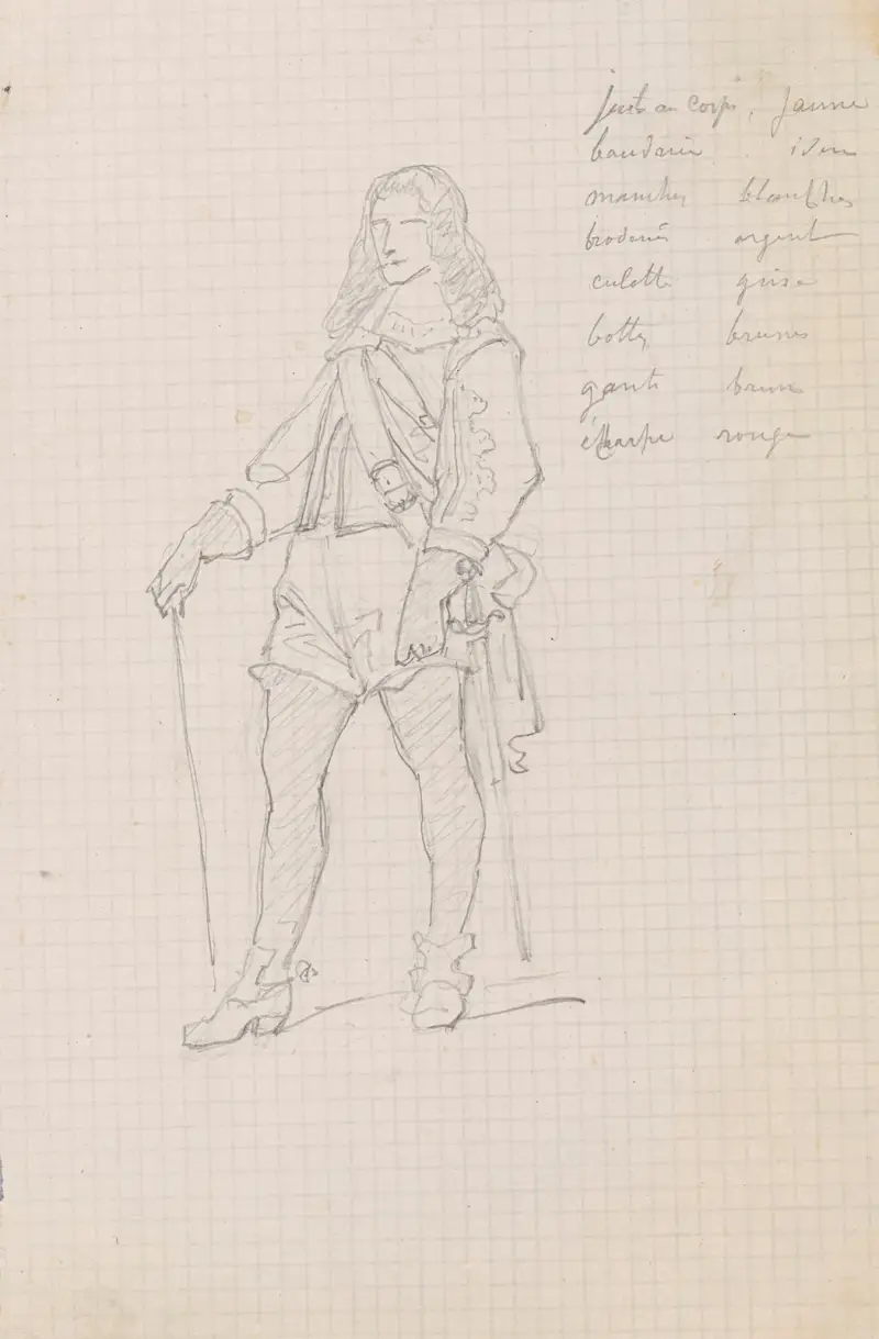 Kostymstudie av Nicaise De Keyser