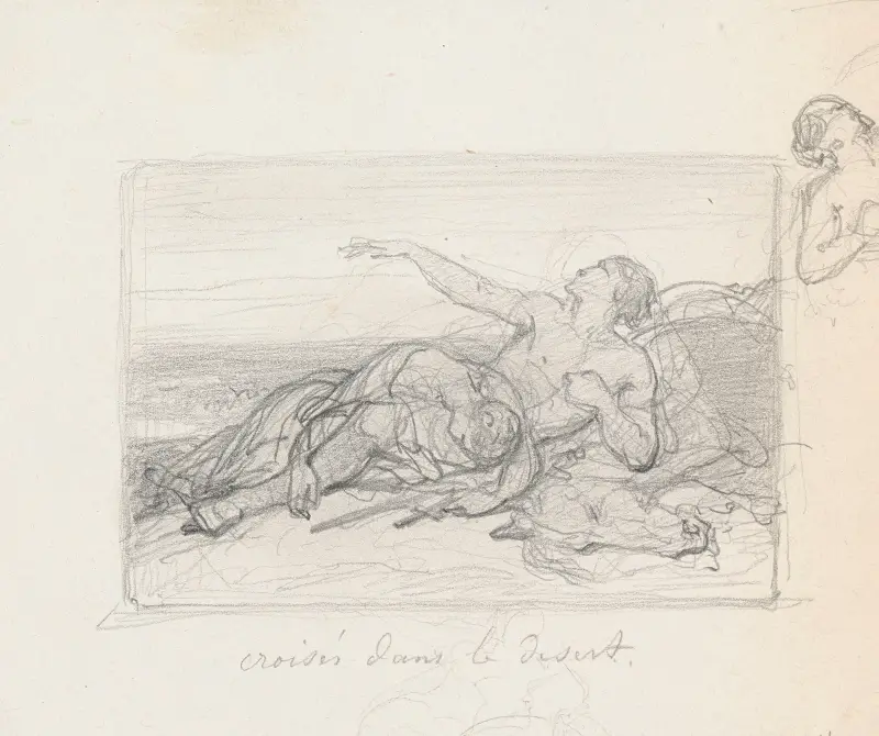 Crusaders Dying of Fatigue on their Journey av Nicaise De Keyser