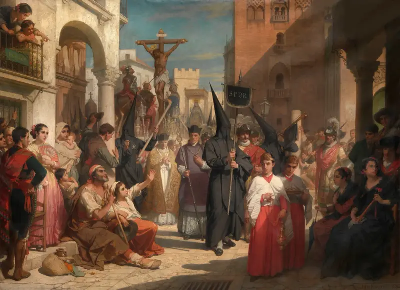 Karfreitagsprozession in Sevilla von Nicaise De Keyser