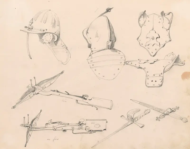 Helme, Bögen, Rüstungen von Nicaise De Keyser