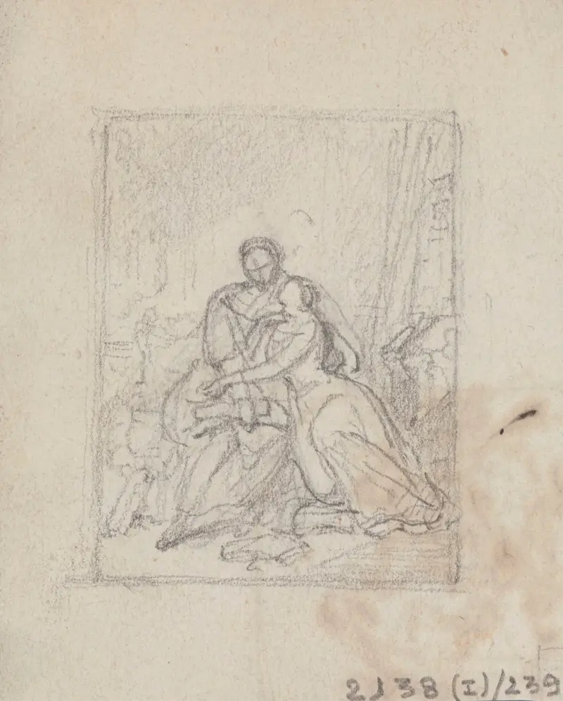 Heloïse och Abaelardus av Nicaise De Keyser