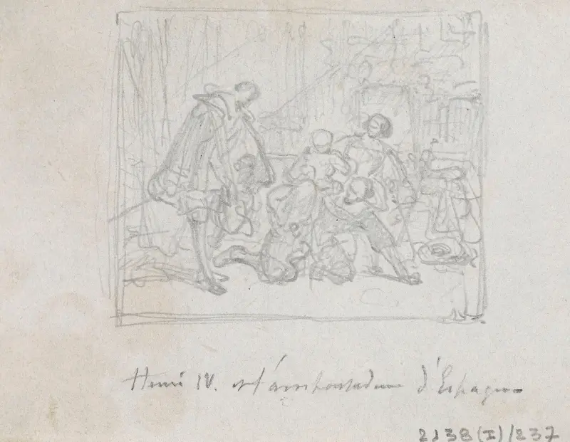 Henrik IV och den spanska ambassadören av Nicaise De Keyser