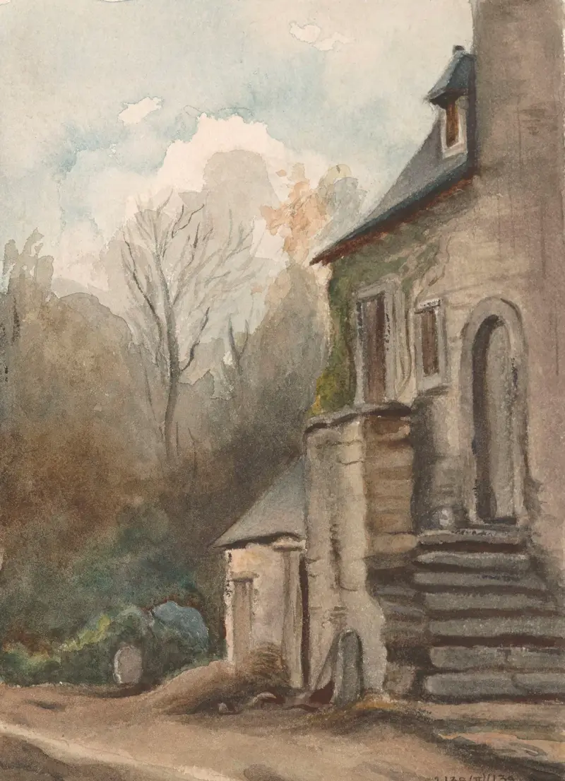 Landschaft mit Haus 3 von Nicaise De Keyser