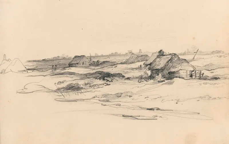 Landskap med gårdar av Nicaise De Keyser