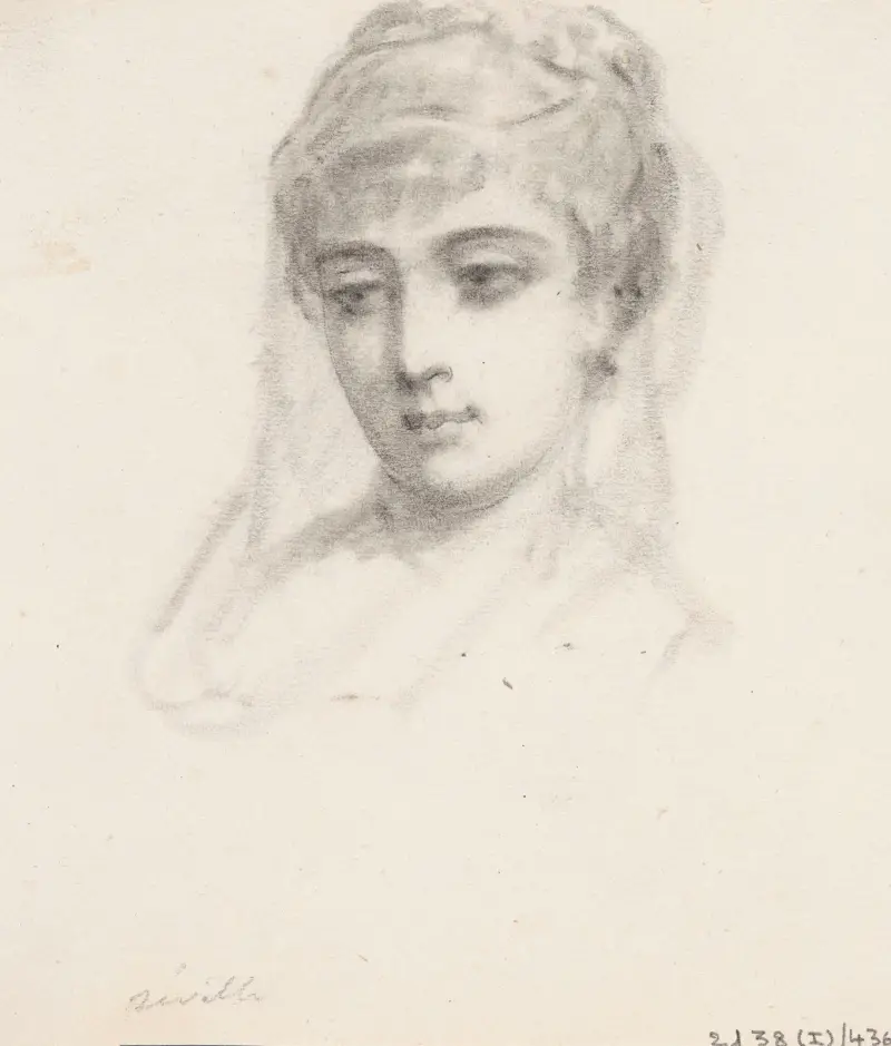 Porträtt av en kvinna av Nicaise De Keyser