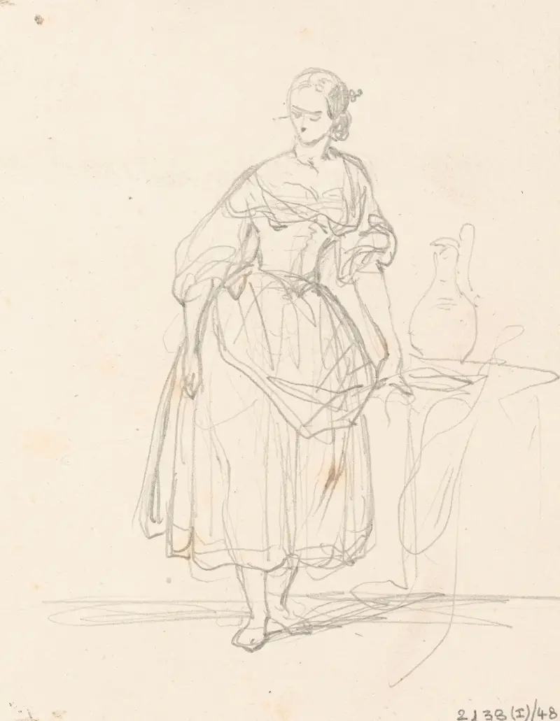 Porträtt av en kvinna av Nicaise De Keyser