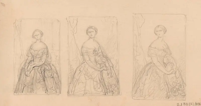 Porträtt av en kvinna av Nicaise De Keyser
