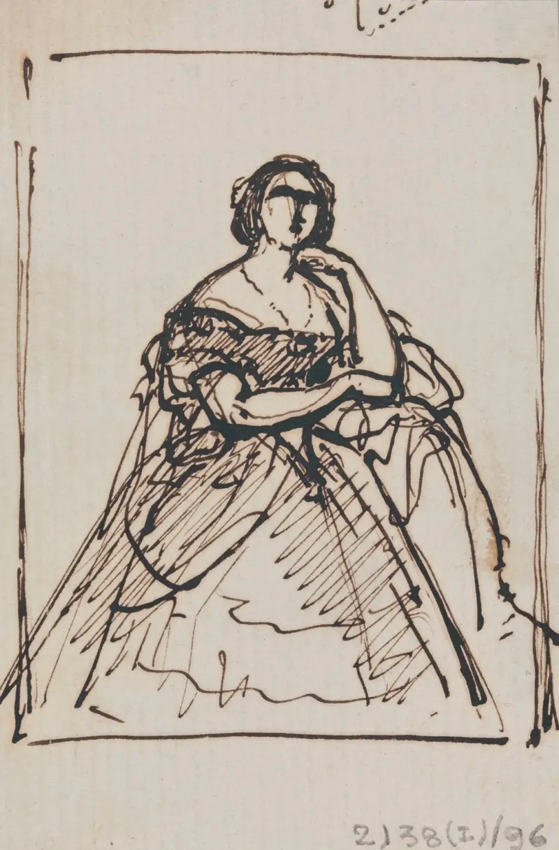 Porträtt av en kvinna av Nicaise De Keyser