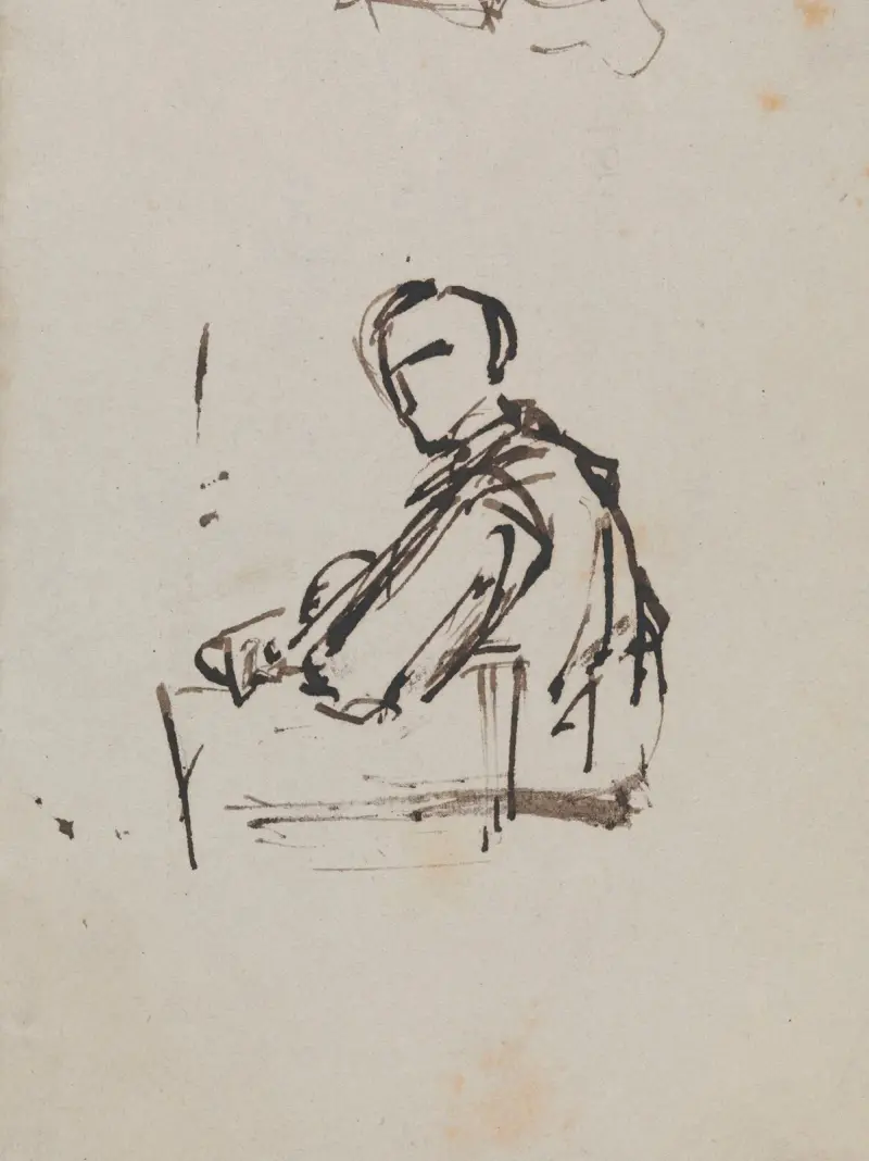 Siedzący mężczyzna, Nicaise De Keyser